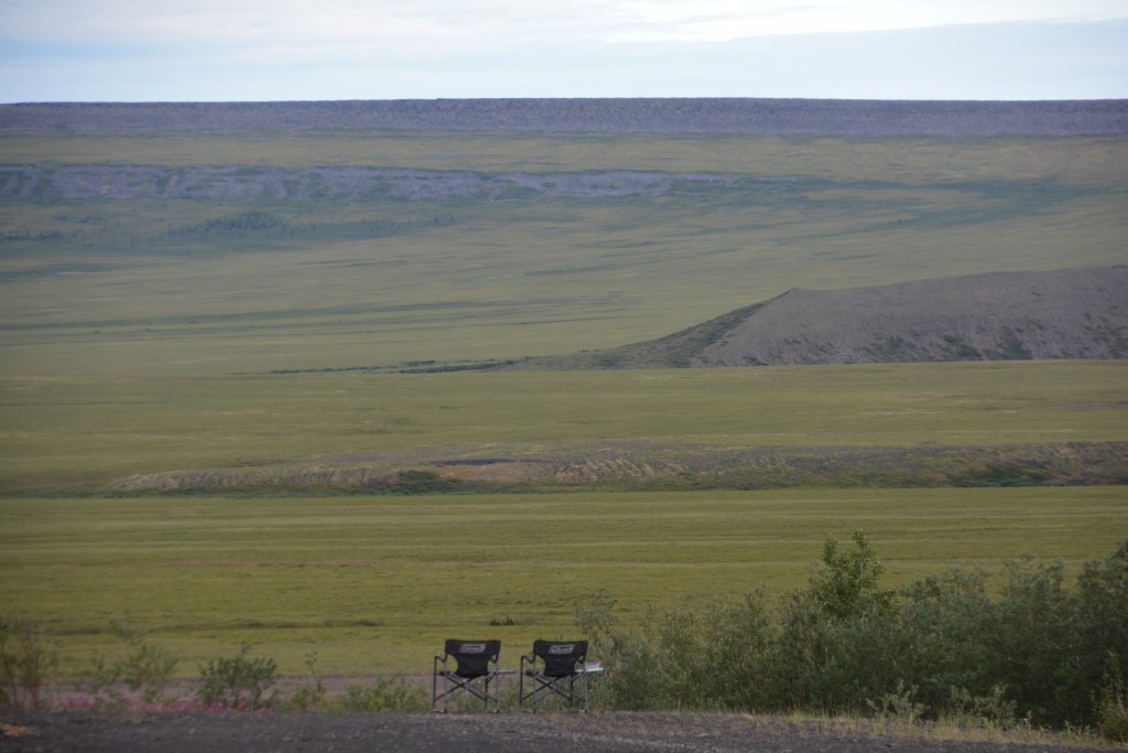 First coffee views - our last night above the Arctic Circle gave us huge views of this special land