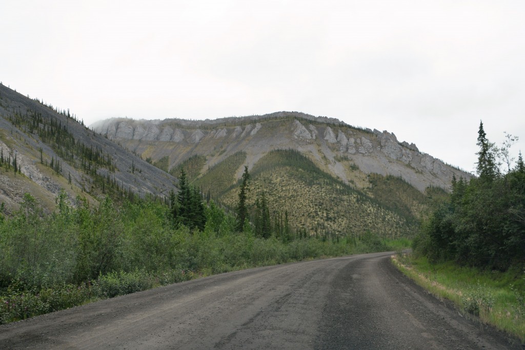 The Dempster Highway was a long tough drive but it rewarded us in many ways, such as these glacier carved mountains