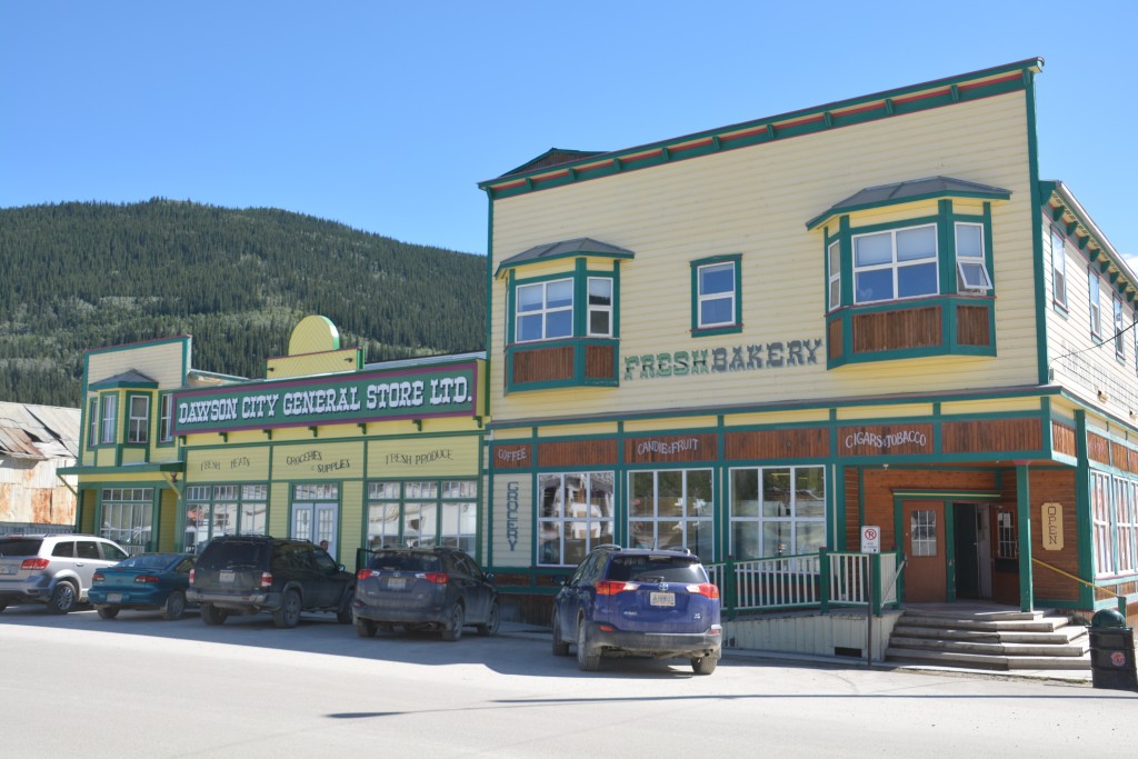 Historic Dawson City proudly showed off it's gold rush history from 1898 with many fully restored buildings