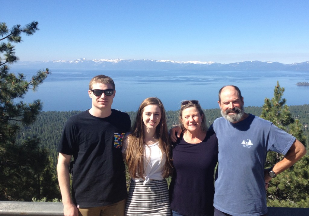 Zach, Janelle, Julie and I briefly taking in Lake Tahoe after the wedding