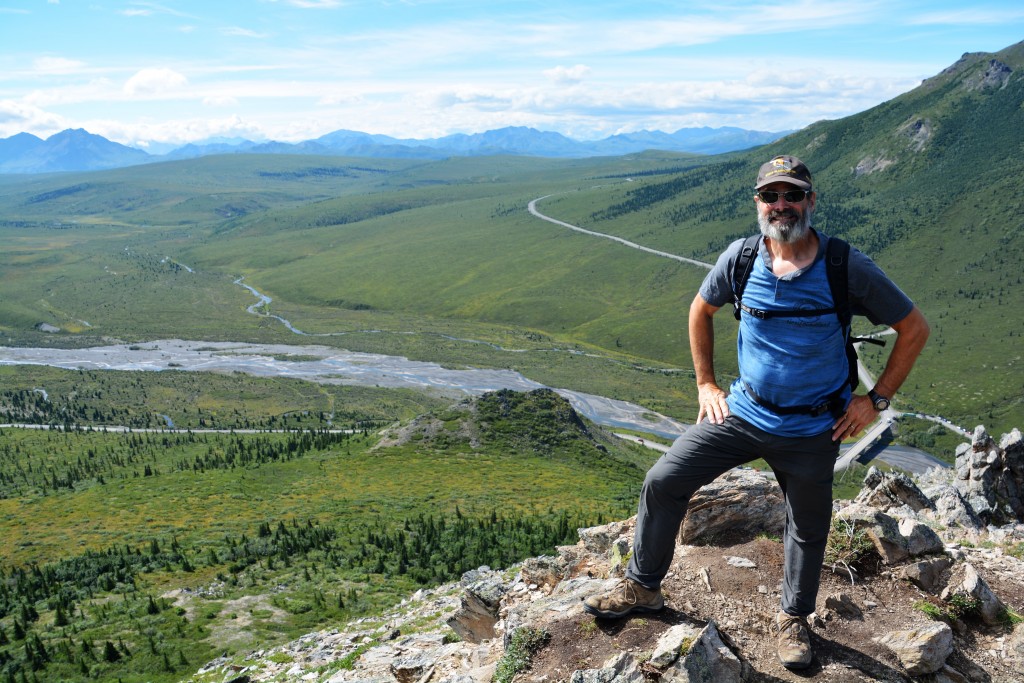 It's not exactly the top of Mount Denali but the views down into the valley were spectacular