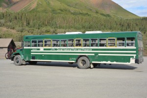 The essential element of all Denali visits - the shuttle bus