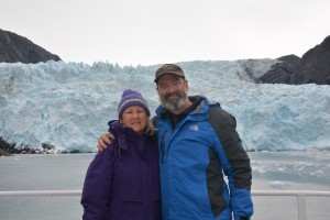 Up close and personal with Holgate Glacier - we love these guys, even if its a bit chilly