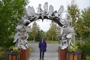 We had some spare time in Fairbanks so took in some local sights such as Antler Arch