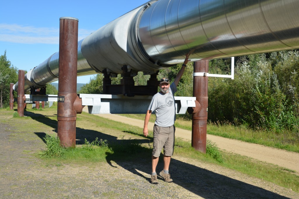 The Alaskan Pipeline seems to follow us everywhere and we found it near one of our camps outside of town. This amazing engineering feat is very cool.