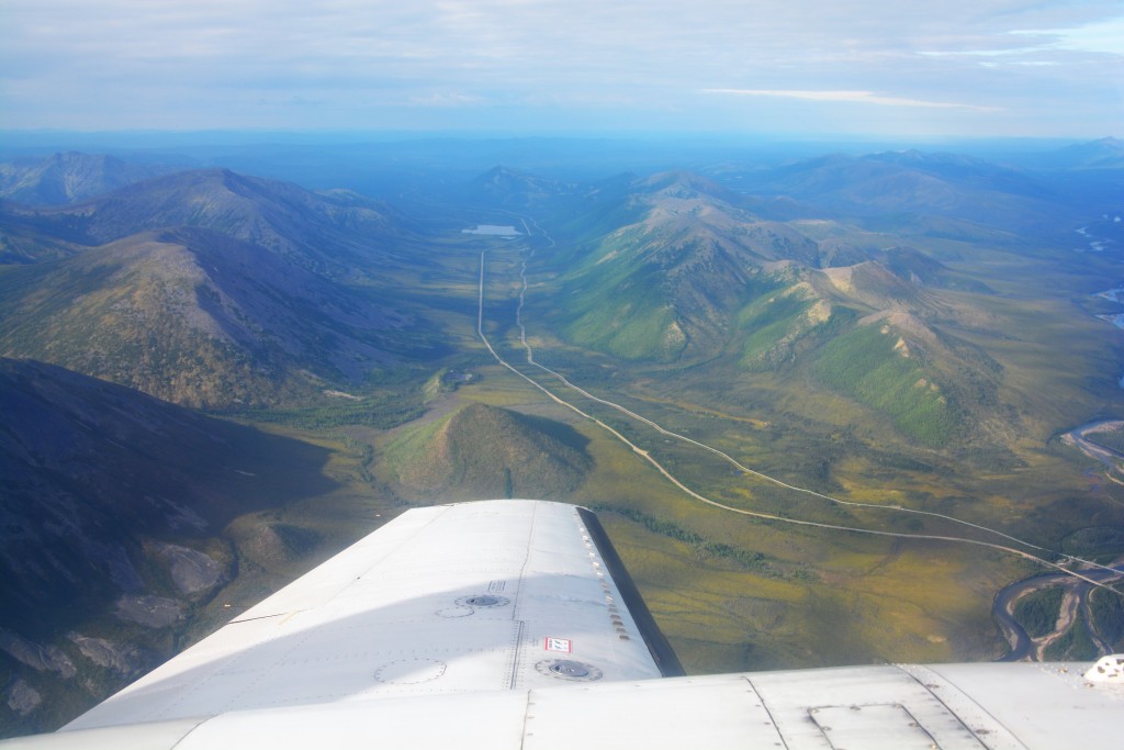As we flew to Anaktuvuk Pass we crossed the Alaskan Pipeline and the Dalton Highway which we hope to drive in a few days