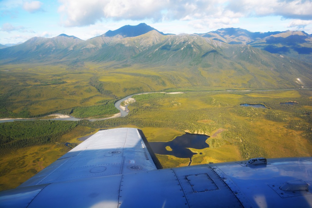 It was a perfect day for flying and the views of the Brooks Ranges was stunning