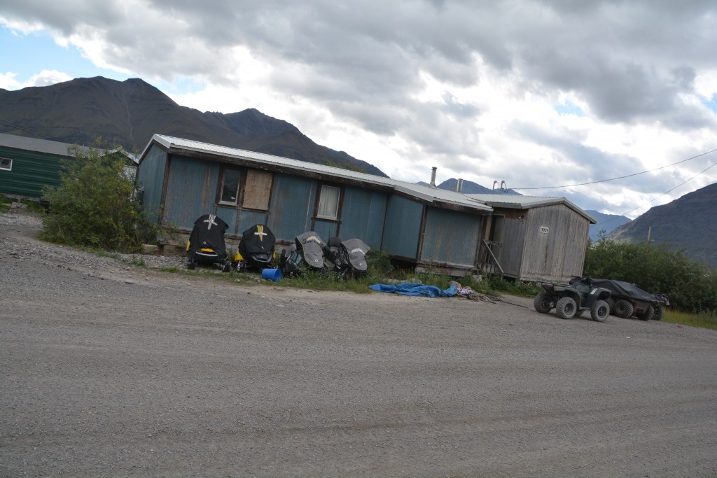 Most homes either had snow mobiles or ATVs - or both - outside their homes. There are no roads other than the few that run around the community