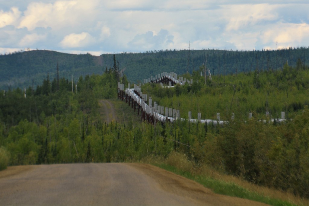 The Alaska Pipeline and the Dalton keep company for most of the drive north
