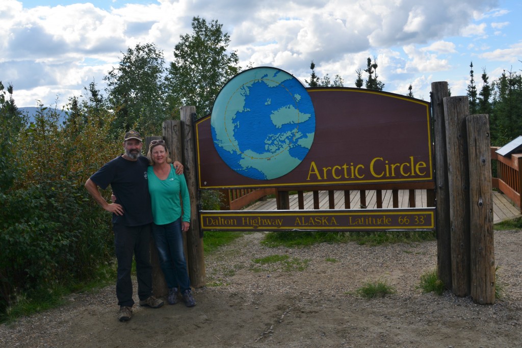 Just like old friends - our third time across the Arctic Circle on this trip