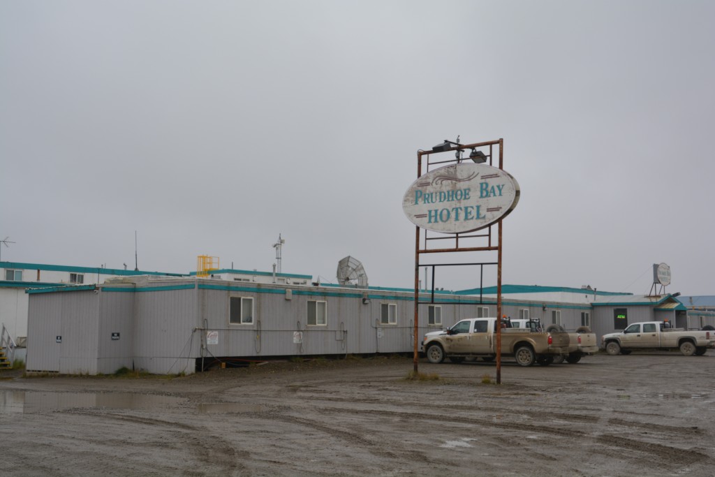 The first 'hotel' we encountered in Deadhorse - really just a camp for transient workers