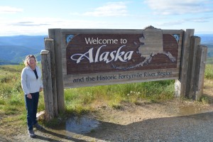 She finally made it! After a lifetime dream of going to Alaska a very patient Julie crossed the border