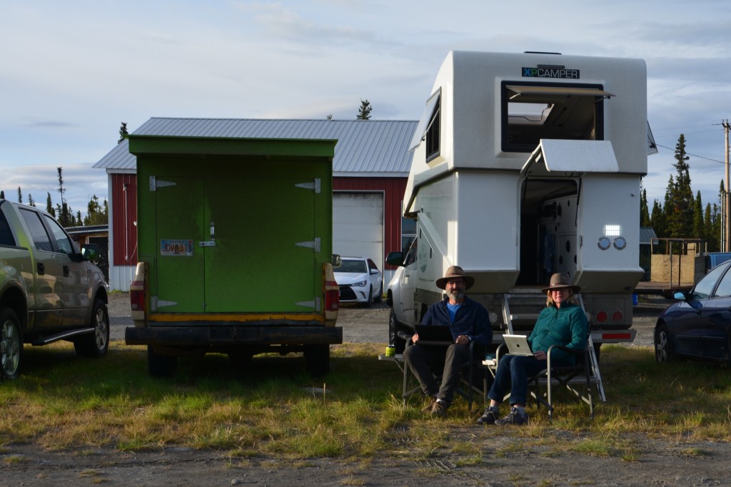 Cocktail hour from the junk yard in Glenallen