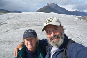 What an experience - we're standing on Root Glacier in the Wrangell- St. Elias National Park