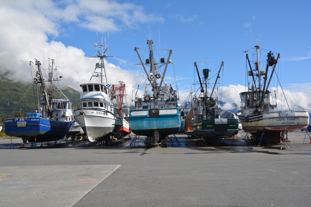 Not all the fishing boats in Valdez are actually out fishing