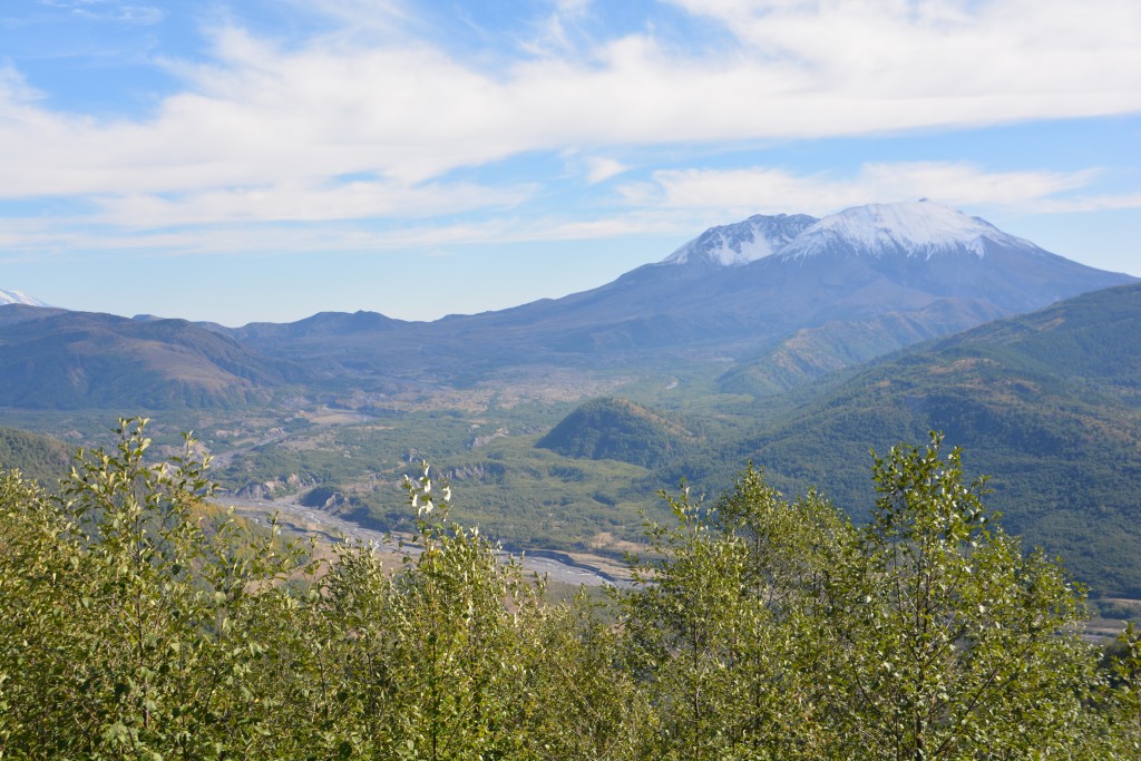 Mt. St. Helens from a distance, a mighty mountain that went BOOM!