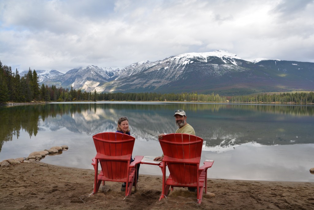 The red chairs are a major theme for us - they're always positioned to show off some great views