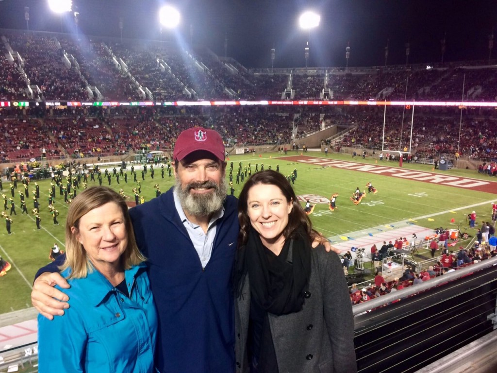 A quintessential American evening - a tailgate party with family and friends and then the Stanford football game. A special bonus was that we were joined by our Aussie niece Jessica who was passing through.